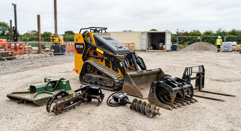 Quick-Change Attachments Explained: How One Mini Skid Steer Replaces Five Machines on Your Job Site Featured Image