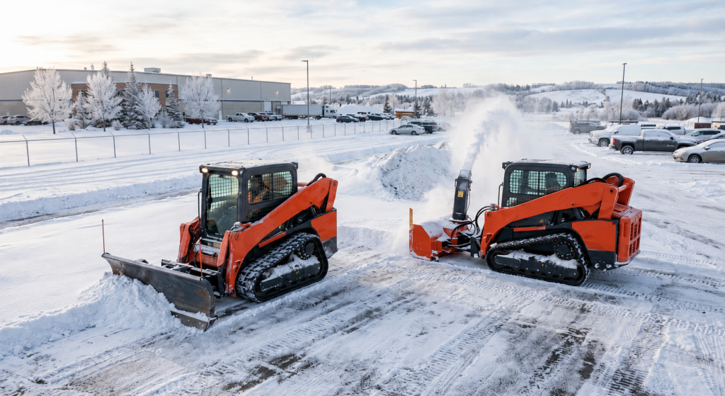 Snow Plow vs. Snow Blower for Mini Skid Steers: Which Attachment Fits Your Conditions? Featured Image