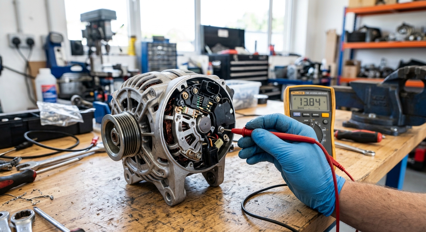 Alternator Voltage Regulator Failure: Symptoms and Basic Testing Steps