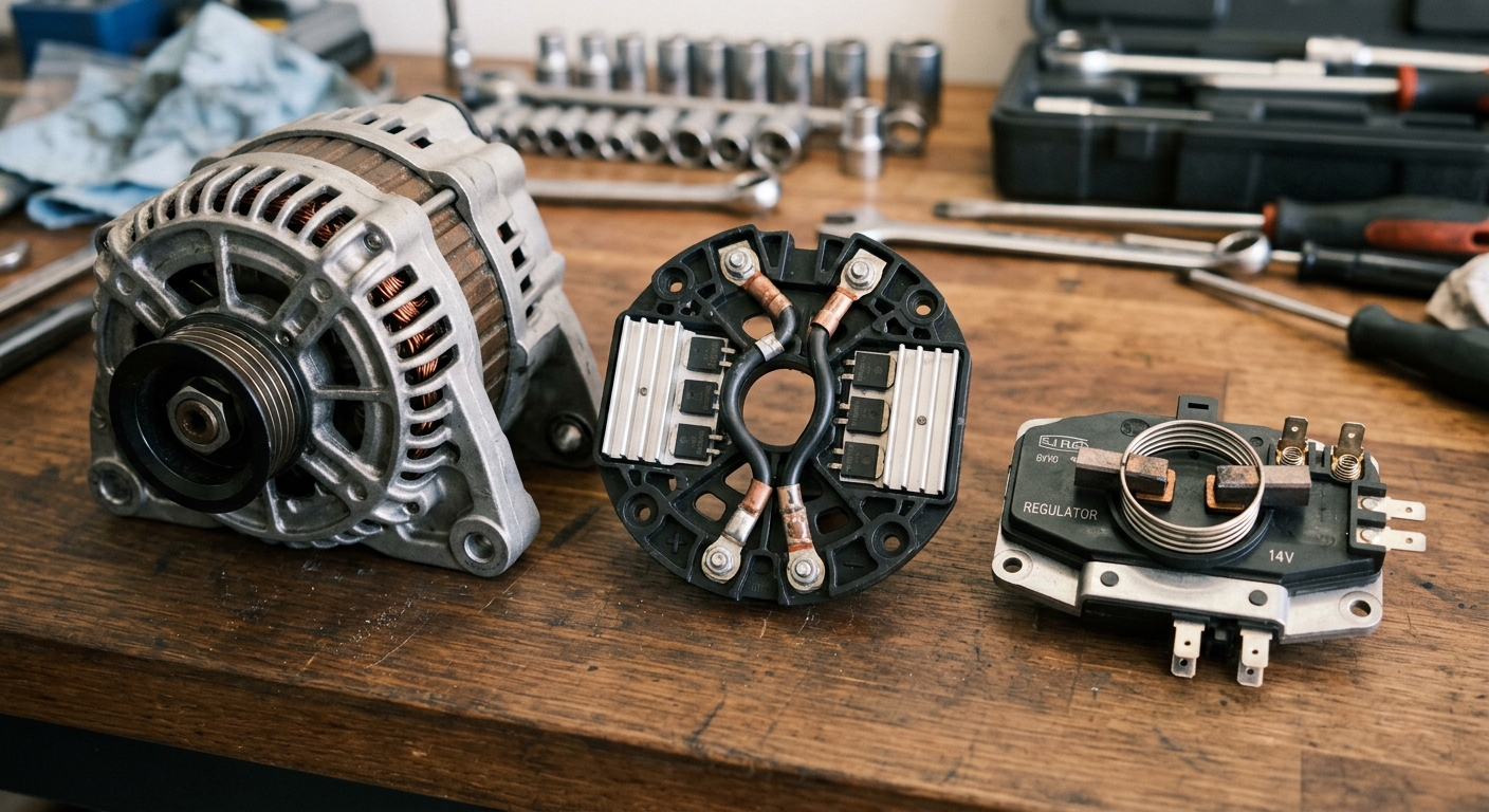 How to Match an Alternator Rectifier and Voltage Regulator by OE Number, Circuit Type, and Output