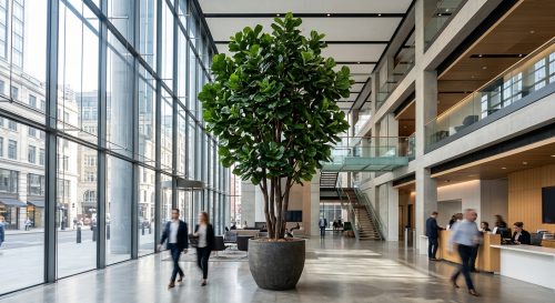 Artificial Potted Plant Sizing for Commercial Interiors: Canopy Width, Pot Size, and Viewing Distance Featured Image