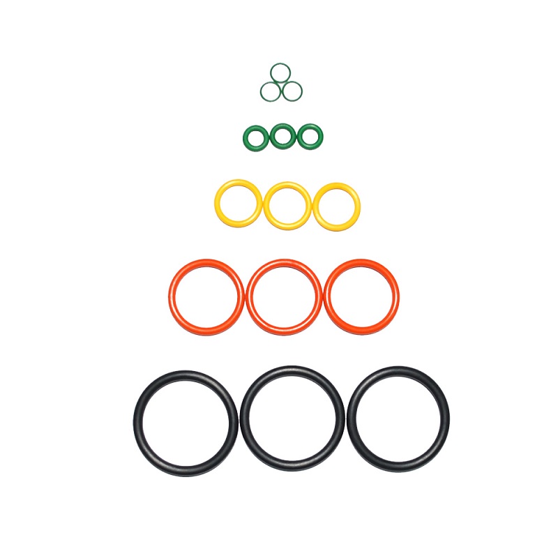 colorful rubber o-rings in various sizes