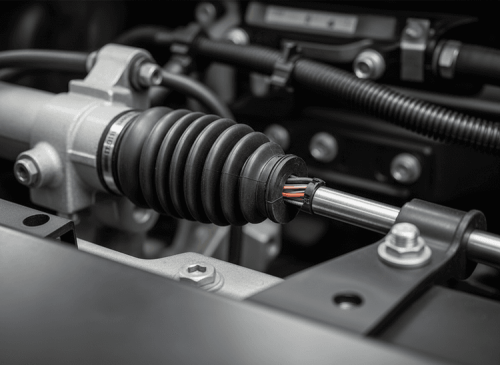 Protected cable joint in vehicle assembly