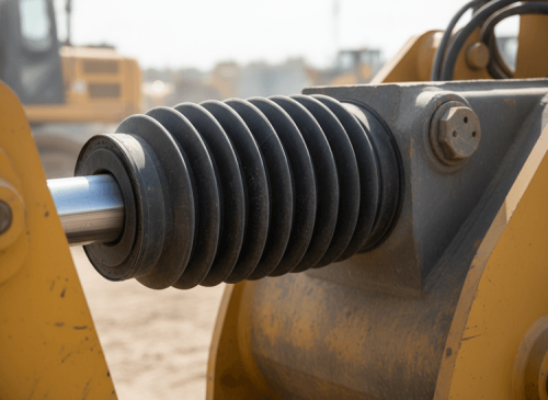 Industrial machinery rubber bellows