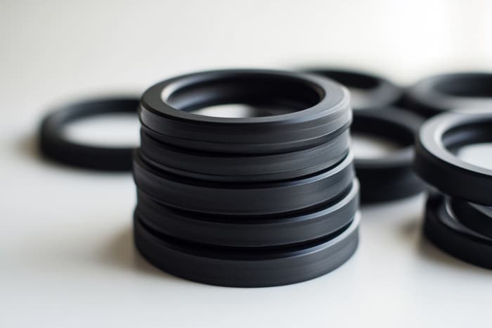 Custom extruded rubber sealing profile inspection