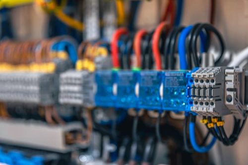 Electrical control panel for cable exit applications