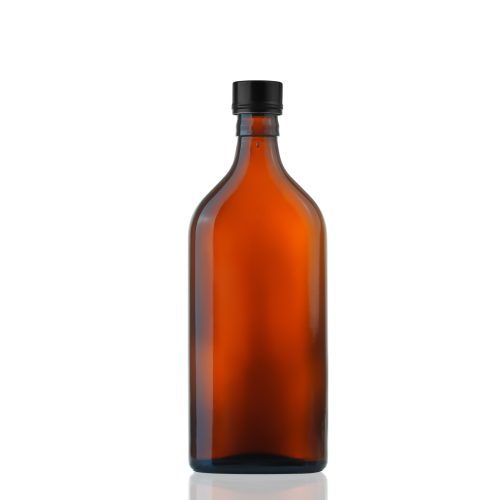 550ml Rectangular Amber Glass Bottles