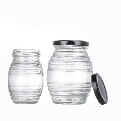 Glass Beehive Honey Jar 95ml,180ml,370ml,750ml