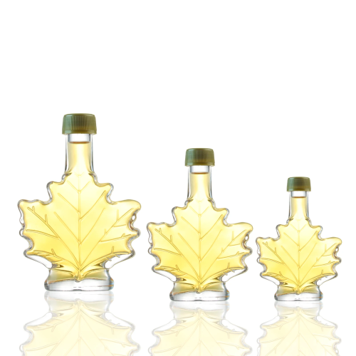 50ml 100ml 250ml Maple Leaf Glass Bottles Wholesale