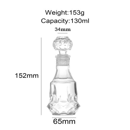 130ml Small Glass Decanter with Stopper Featured Image