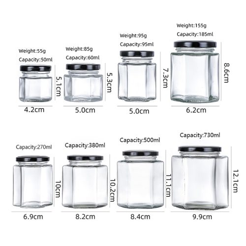 50ml 90ml 180ml 500ml 730ml Glass Honey Jars Wholesale Featured Image