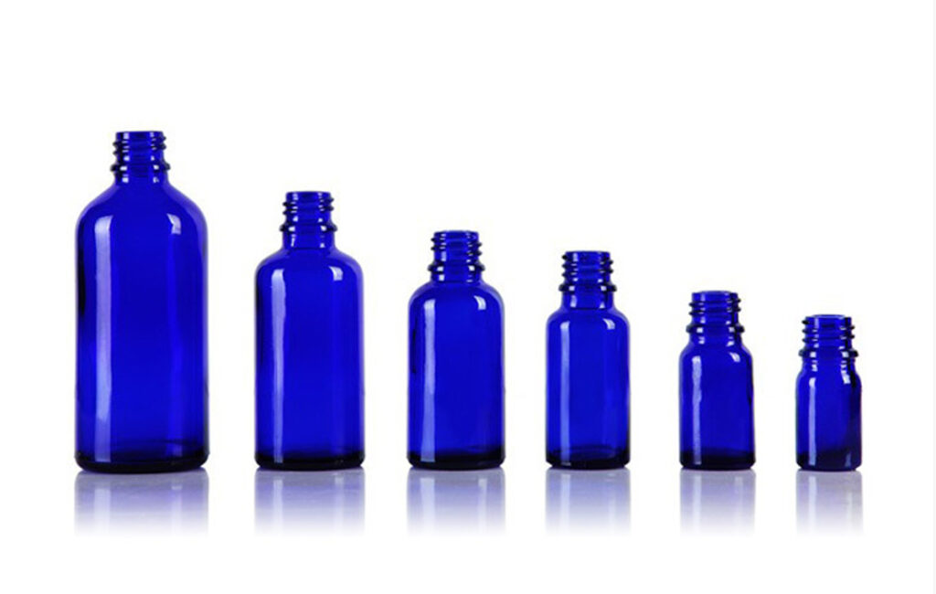 Amber and Blue Essence Oil Glass Dropper Bottle Manufacturer: 10ml, 30ml, 50ml, 100ml Featured Image