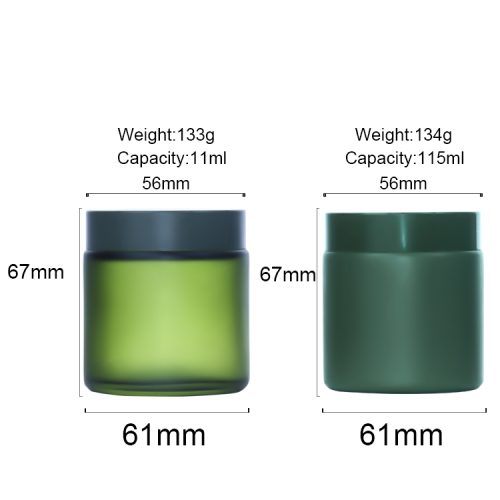 115ml Green Glass Cosmetic Jars Featured Image