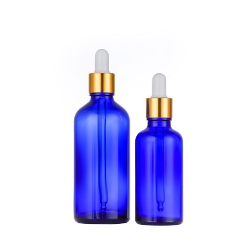 Blue Glass Bottles for Essential Oils