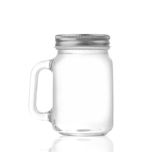 480ml 600ml Customized Mason Jars with Handles