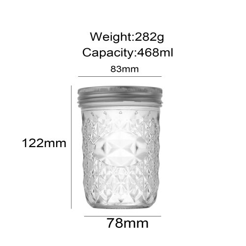 50ml 500ml Empty Mason Jar Storage Featured Image