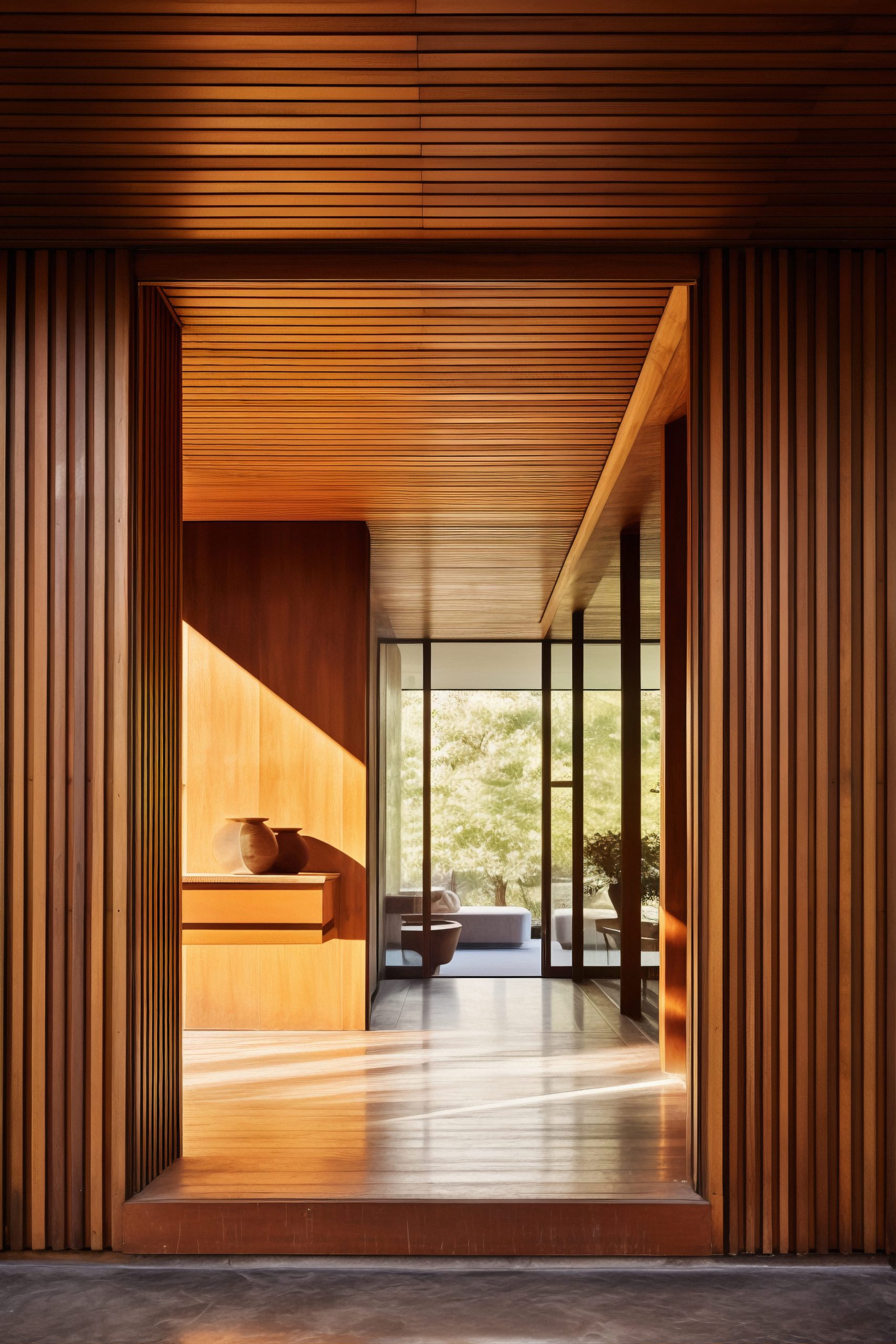 Versatile commercial plywood applied in interior decoration for walls, ceilings, and partitions