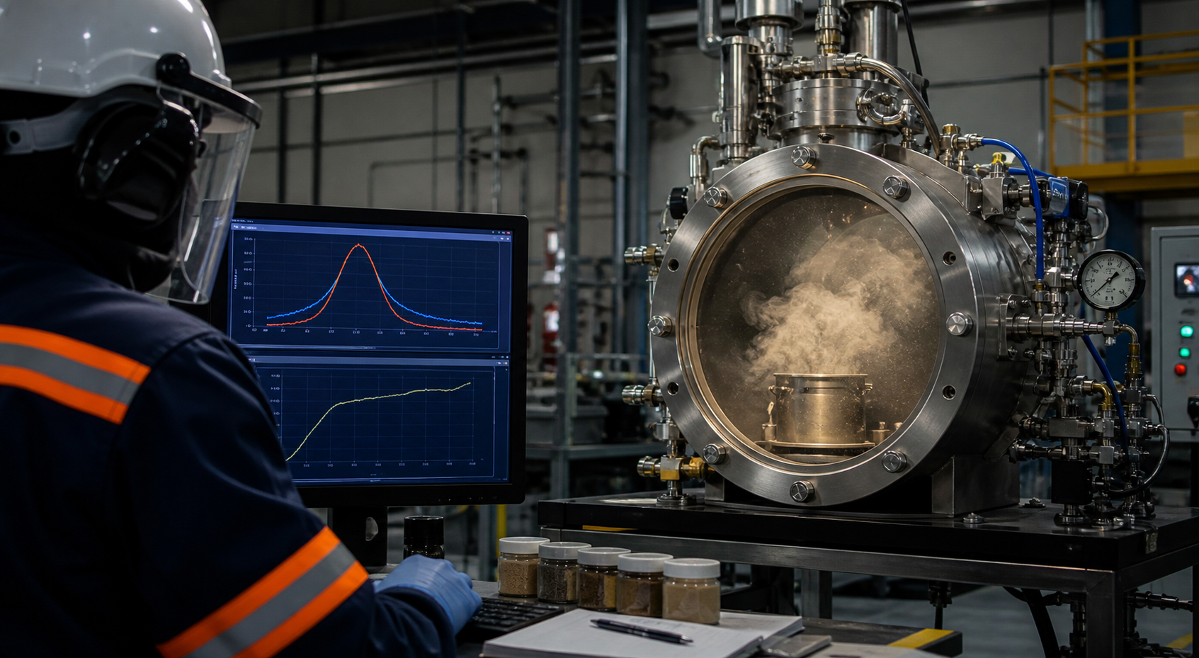 Dust testing data used for process safety management decisions in an industrial test laboratory